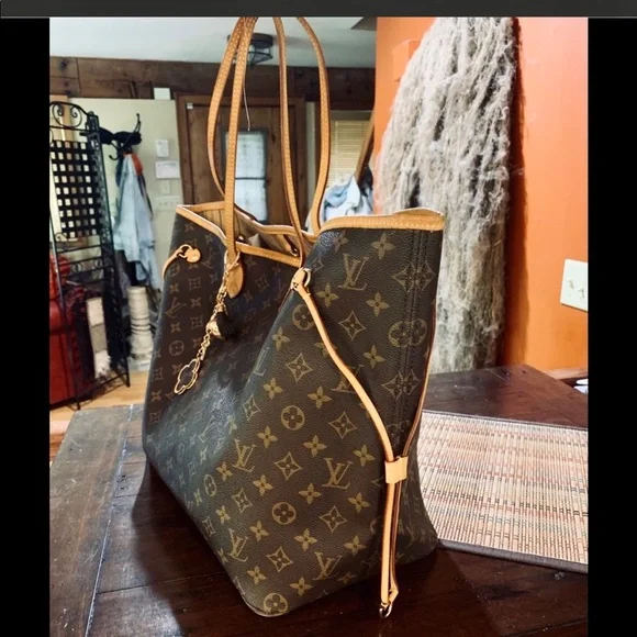 ‼️SOLD on ♏️‼️LV NEVERFULL MM GORG EUC/DUST BAG - Picture 5 of 13